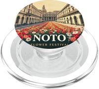 NOTO Flower Festival - Affiche Vintage Art - Sicile, Italie PopSockets PopGrip pour MagSafe