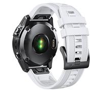 NotoCity 22mm Quick-Fit Bracelet pour Garmin Fenix 5/Fenix 5 Plus/Fenix 6/Fenix 6 Pro/Fenix 7, Bande de Remplacement en Silicone Souple pour Garmin Forerunner 935 Band 945/Approach S60/S62,Blanc