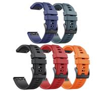 NotoCity Bracelet pour Garmin Fenix 5/6/7/7 pro/6 pro/5 plus, Bracelet Quickfit 22mm Compatible avec Garmin Forerunner 935/945/955/965, Epix Gen 2, Instinct/2, Approach S60, Quatix 7/6/5(Lot de 5)