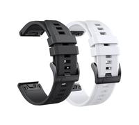 NotoCity Bracelet pour Garmin Fenix 5/6/7/7 pro/6 pro/5 plus, Bracelet Quickfit 22mm Compatible avec Garmin Forerunner 935/945/955/965, Epix Gen 2, Instinct/2, Approach S60, Quatix 7(Noir/Blanc)