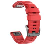 NotoCity Bracelet pour Garmin Fenix 7/6/5/6 pro/7 pro/5 plus, Quickfit 22mm Bracelet pour Garmin Forerunner 935/945/955/965, Epix Gen 2, Instinct/Instinct2, Quatix 7/6/5/7 pro, Approach S60(Rouge)