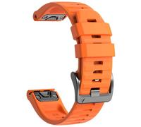 NotoCity Bracelet pour Garmin Fenix 7/6/5/6 pro/7 pro/5 plus, Quickfit 22mm Bracelet pour Garmin Forerunner 935/945/955/965, Epix Gen 2, Instinct/Instinct2, Quatix 7/6/5/7 pro, Approach S60(Orange)