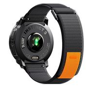NotoCity Bracelet pour Garmin Instinct 2X/2X Solar 50mm, 26mm Bracelet de Nylon pour Garmin Instinct 3 Solar/AMOLED 50mm, Instinct 2X/3 Solar Tactial 50 mm(Noir Gris)