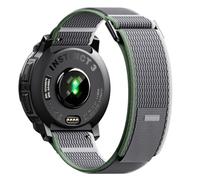 NotoCity Bracelet pour Garmin Instinct 2X/2X Solar 50mm, 26mm Bracelet de Nylon pour Garmin Instinct 3 Solar/AMOLED 50mm, Instinct 2X/3 Solar Tactial 50 mm(Vert Gris)