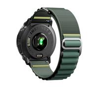 NotoCity Bracelet pour Garmin Instinct/Instinct 2/3 Solar 45mm, 22mm Bracelet pour Garmin Instinct Tactical/Crossover/2 Camo/3 AMOLED/Solar Tactical/E 45mm, Nylon Crochet en G(Vert foncé)