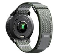 NotoCity Bracelet pour Garmin Instinct/Instinct 2/Instinct 3 Solar 45mm, 22mm Bracelet de Nylon pour Garmin Instinct Tactical/Crossover/2 Camo/3 AMOLED/Solar Tactical/E 45mm(Vert Militaire)