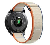 NotoCity Bracelet pour Garmin Instinct/Instinct 2/Instinct 3 Solar 45mm, 22mm Bracelet de Nylon pour Garmin Instinct Tactical/Crossover/2 Camo/3 AMOLED/Solar Tactical/E 45mm(Beige Orange)
