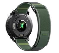 NotoCity Bracelet pour Garmin Instinct/Instinct 2/Instinct 3 Solar 45mm, 22mm Bracelet de Nylon pour Garmin Instinct Tactical/Crossover/2 Camo/3 AMOLED/Solar Tactical/E 45mm(Vert)