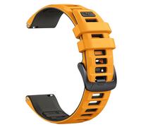 NotoCity Bracelet pour Garmin Vivoactive 5/3, Forerunner 245/55/165, 20mm Bracelet de Silicone pour Garmin Venu SQ/2 Plus, Vivomove 3/HR/Luxe/Style, pour Hommes Femmes(Citrus/Gris Graphite)
