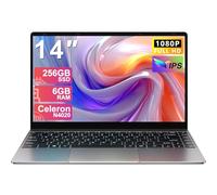 NOTODD 2025 Ordinateur Portable 14 Pouces Win11 PC Portable 6Go RAM+256Go SSD Soutien Extension 1TB(TF 1TB) Celeron N4020 Laptop avec 1080P 5G WIFI Mini HDMI Souris sans & Clavier AZERTY Francais-Gray