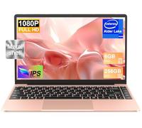 NOTODD Ordinateur Portable 14 Pouces Win11 256Go SSD Soutien Extension 1TB,Pc Portable Celeron N4020 Pas Cher FHD 1080 5G WiFi BT4.2 inclut Souris sans Fil&AZERTY Clavier Couverture-Or Rose
