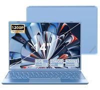 NOTODD Ordinateur Portable 14'' Win11 Pro 4 cœurs Celeron N5095 8+256GB SSD Soutien Extension 1TB 1920 * 1200 PC Gamer Portable avec Type-C Souris sans Fil Mini HDMI AZERTY Clavier Couverture - Bleu