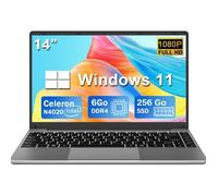 NOTODD PC Portable 14"" FHD - 6Go RAM Stockage 256Go - Ordinateur portable Windows 11 - Celeron N4020 - WIFI - HDMI - Avec Souris