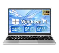 NOTODD PC Portable 14"" FHD - 6Go RAM Stockage 256Go - Ordinateur portable Windows 11 - Celeron N4020 - WIFI - HDMI - Avec Souris