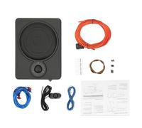 NotomaOOV Caisson de basses actif pour voiture - 300 W | Haut-parleur plat de voiture de 20,3 cm avec amplificateur sous-système sous siège pour voiture, camion, Jeep