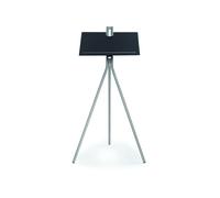 ClassiCon Notos - Pupitre frêne noir piètement en aluminium blanc