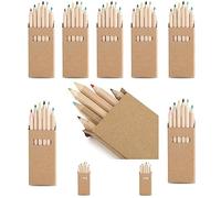notrash2003 60 crayons certifiés selon EN71-3 et EN71-1 en 10 ensembles, chacun avec 6 crayons, comme cadeaux de fête pour restaurants ou les hôtels ou dans un étui en carton durable