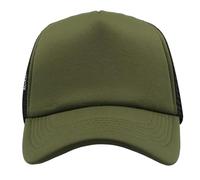 noTrash2003 Casquette de baseball Trucker en maille - Unisexe - Taille unique et modèles pour enfants - 30 couleurs - Uni - Bicolore - Polyester et coton, Olive/noir, taille unique