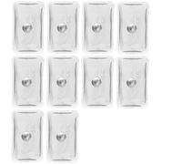 notrash2003® Lot de 10 chaufferettes de poche 1/2/4/6 ou 10 pièces Certifiées ISO 13485 Chauffe-mains en gel - Coussinets thermiques dans de nombreuses versions de notrash2003® (Transparent - 10