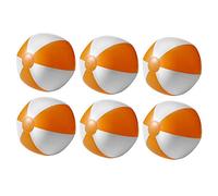 noTrash2003 Lot de 6 ballons gonflables pour la plage, la plage, la piscine, orange