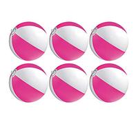 noTrash2003 Lot de 6 ballons gonflables pour la plage, la plage, la piscine (rose)