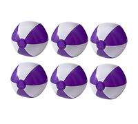 noTrash2003 Lot de 6 ballons gonflables pour plage, plage, piscine, violet