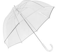 noTrash2003 Parapluie de mariage romantique transparent - Élégant parapluie de mariée pour de magnifiques photos de mariage sous la pluie - Accessoire de mariée élégant (diamètre 101 cm), Transparent