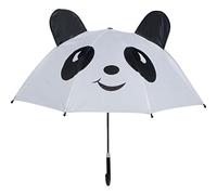 noTrash2003 Parapluie enfant avec grenouille 3D verte, panda ours 3D blanc ou lion jaune parapluie pour filles et garçons, petit parapluie de 70 cm de diamètre, Panda (blanc), S
