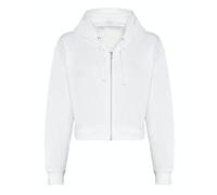 noTrash2003 Sweat-shirt à capuche pour femme avec fermeture éclair - Style boléro - XXS-XL - 5 couleurs, Blanc., XS