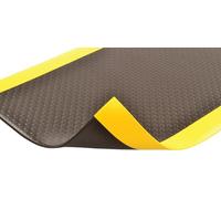NoTrax 417 Bubble Sof-Tred Tapis de sécurité/Anti-Fatigue avec éponge en PVC Dyna-Shield pour Zones sèches, 91 cm de Large x 122 cm de Long x 1,27 cm d'épaisseur, Noir/Jaune