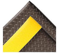 NOTRAX Diamant Sof-Tred Revêtement de Sol, 91cm x 150cm, Noir/Jaune