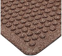 NOTRAX Tapis Barrière Robuste à Dômes Moulé, 60cm x 90cm, Marron