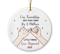 Notre Amitié n'est Pas Une Grande Chose Ornement Suspendu Créatif Décoration De Noël A Suspendre Drôle Pendentif De Noël pour Fête Salon Jardin