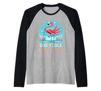 Notre Amoureux des Flamants Roses Flock Rocks Manche Raglan