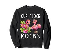 Notre Amoureux des Flamants Roses Flock Rocks Sweatshirt