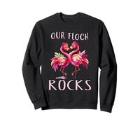 Notre Amoureux des Flamants Roses Flock Rocks Sweatshirt