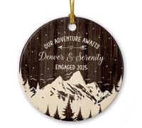 Notre Aventure Vous Attend, Fiancés Ornement Suspendu Mignon Décoration De Noël A Suspendre avec Ficelle Pendentif De Noël pour Salon Jardin Fête