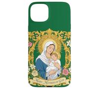 Notre Bienheureuse Marie Mère Dieu Bébé Jésus Enfant Catholique Coque pour iPhone 15 Plus