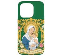 Notre Bienheureuse Marie Mère Dieu Bébé Jésus Enfant Catholique Coque pour iPhone 15 Pro