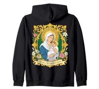 Notre Bienheureuse Marie Mère Dieu Bébé Jésus Enfant Catholique Sweat à Capuche