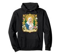 Notre Bienheureuse Marie Mère Dieu Bébé Jésus Enfant Catholique Sweat à Capuche