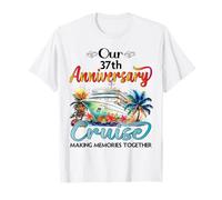 Notre croisière pour 37e Anniversaire de Mariage, Mari, Femme, Couple, croisière T-Shirt