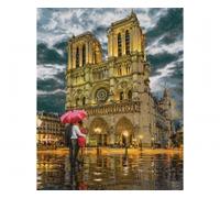 Smoby Kit de peinture par numéros Simba Schipper Notre Dame Acrylique Toile 40x50cm Structure en lin