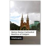Notre-Dame Cathédrale Basilique de Saigon - Ho Chi Minh-Ville, Vietnam Aimant de réfrigérateur