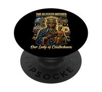Notre-Dame de Czestochowa La Vierge Noire PopSockets PopGrip Adhésif