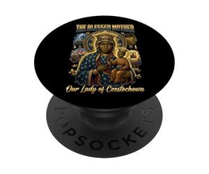 Notre-Dame de Czestochowa La Vierge Noire PopSockets PopGrip Adhésif