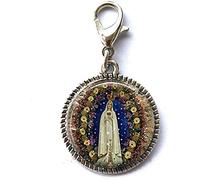 Notre-Dame de Fatima Catholique Bijoux Cadeau Ami Bracelet Pendentif Fermeture Éclair avec Fermoir mousqueton Art Photo Zipper Bijoux