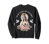 Notre-Dame de Fatima Mère Marie Sainte Catholique pour Femme Sweatshirt
