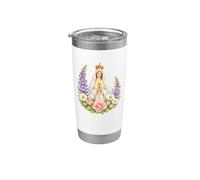 Notre-Dame de Fatima Mère Marie Sainte Marie Symbole Puissant Gobelet isotherme en acier inoxydable double paroi