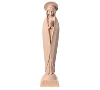 Notre-Dame de Fatima stylisée bois naturel Val Gardena, 14 cm (5.51 inc.)
